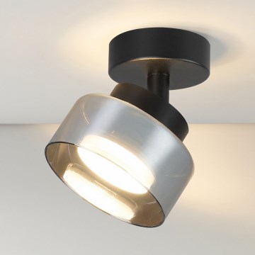 Brilagi - Bodové svietidlo AURA LUX 1xGX53/30W/230V pr. 13 cm čierna/dymová