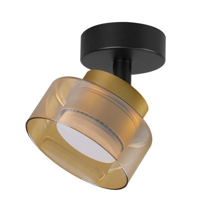 Brilagi - Bodové svietidlo AURA LUX 1xGX53/30W/230V pr. 13 cm čierna/zlatá