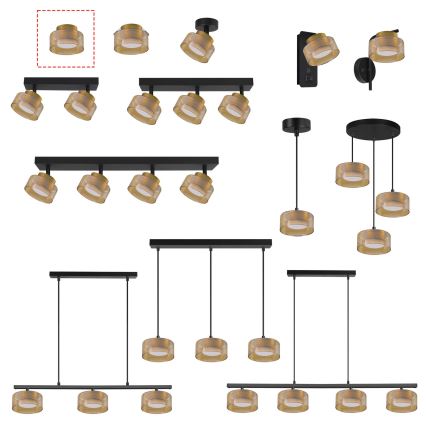 Brilagi - Bodové svietidlo AURA LUX 1xGX53/30W/230V priemer 13 cm zlaté