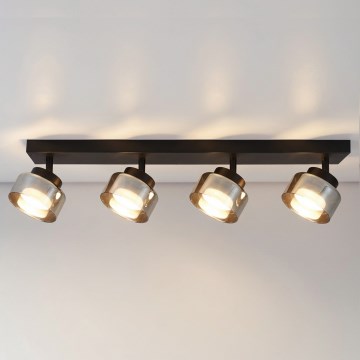 Brilagi - Bodové svietidlo AURA LUX 4xGX53/30W/230V čierna/dymová