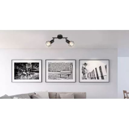 Brilagi - Bodové svietidlo CAGE 2xE14/40W/230V