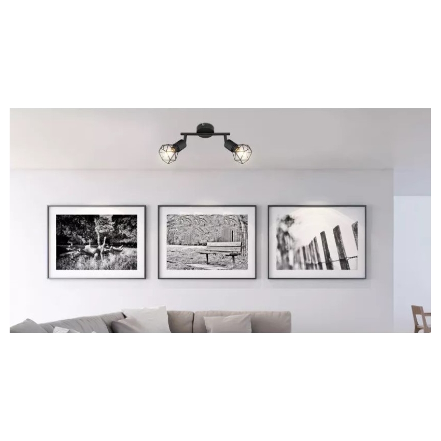 Brilagi - Bodové svietidlo CAGE 2xE14/40W/230V