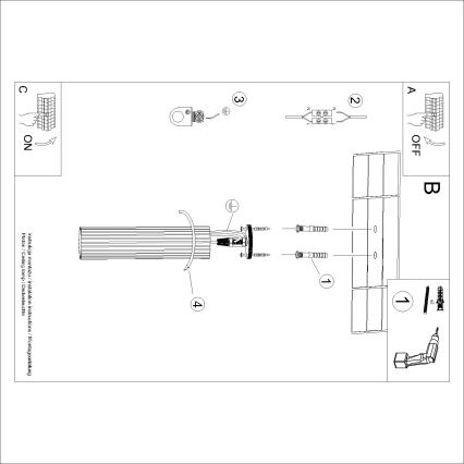 Brilagi - Bodové svietidlo CRESTO 1xGU10/10W/230V 30 cm červené