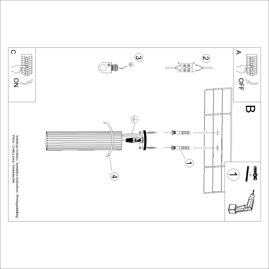 Brilagi - Bodové svietidlo CRESTO 1xGU10/10W/230V 30 cm čierne