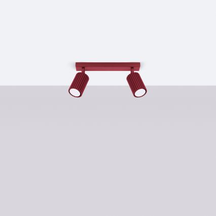 Brilagi - Bodové svietidlo CRESTO 2xGU10/10W/230V bordové