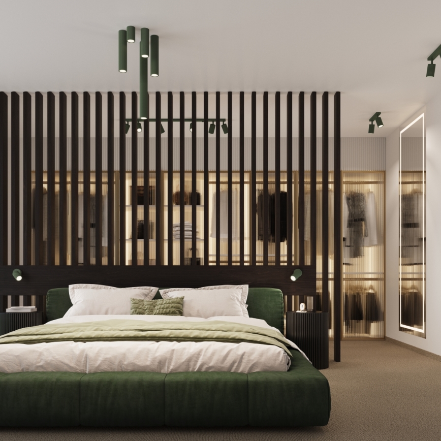 Brilagi - Bodové svietidlo CRESTO 2xGU10/10W/230V zelené