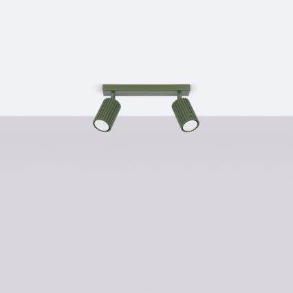 Brilagi - Bodové svietidlo CRESTO 2xGU10/10W/230V zelené