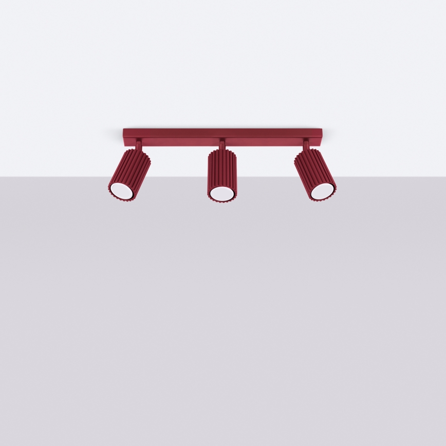 Brilagi - Bodové svietidlo CRESTO 3xGU10/10W/230V bordová