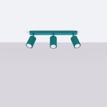 Brilagi - Bodové svietidlo CRESTO 3xGU10/10W/230V tyrkysové