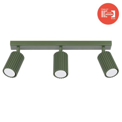 Brilagi - Bodové svietidlo CRESTO 3xGU10/10W/230V zelená
