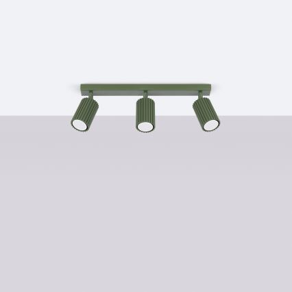 Brilagi - Bodové svietidlo CRESTO 3xGU10/10W/230V zelená