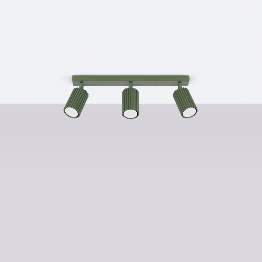 Brilagi - Bodové svietidlo CRESTO 3xGU10/10W/230V zelená