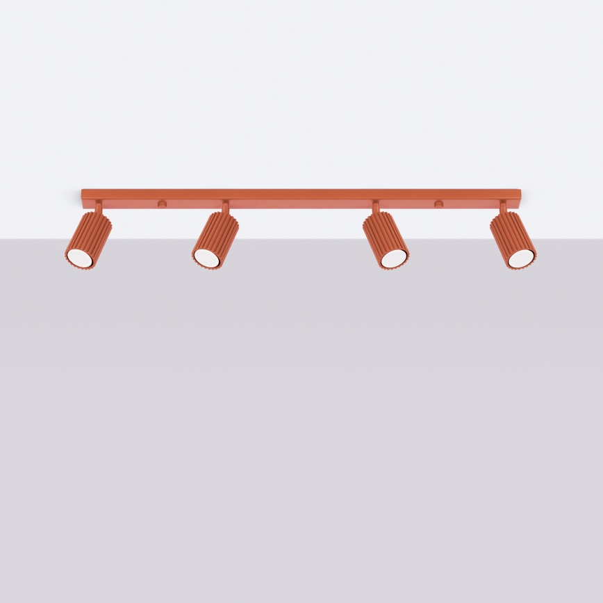 Brilagi - Bodové svietidlo CRESTO 4xGU10/10W/230V červené