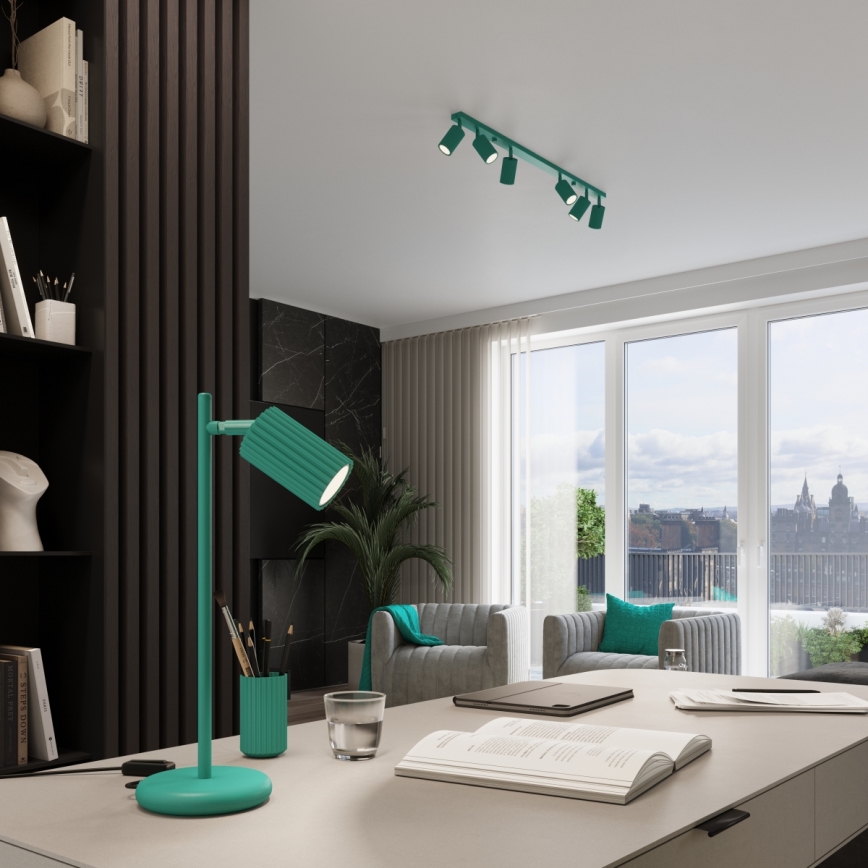 Brilagi - Bodové svietidlo CRESTO 4xGU10/10W/230V tyrkysové