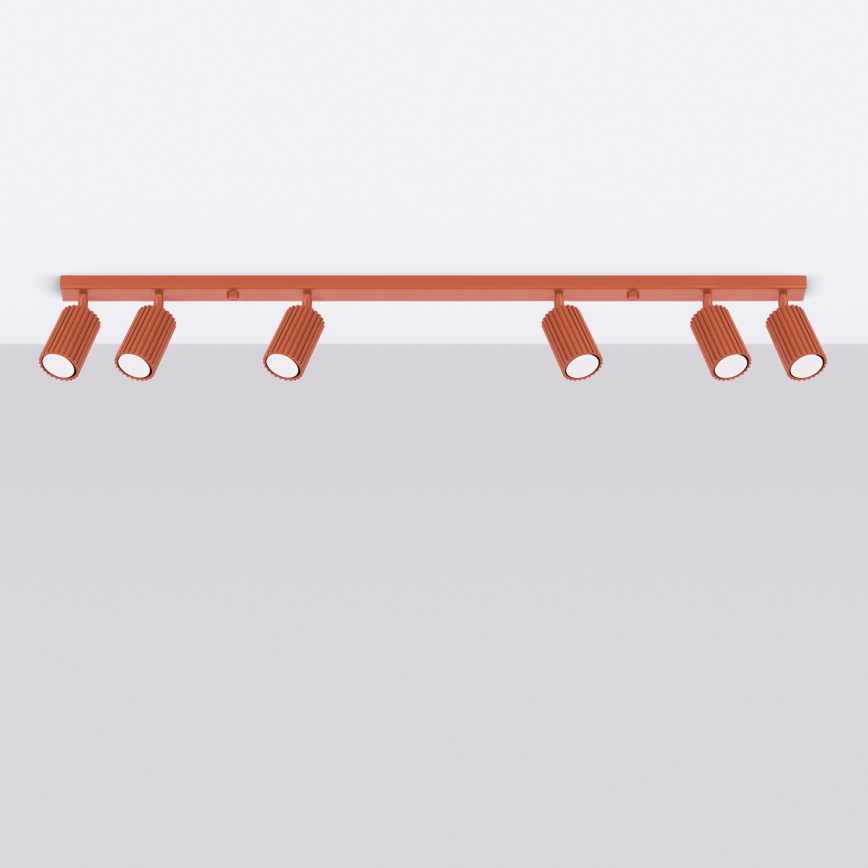 Brilagi - Bodové svietidlo CRESTO 6xGU10/10W/230V červené