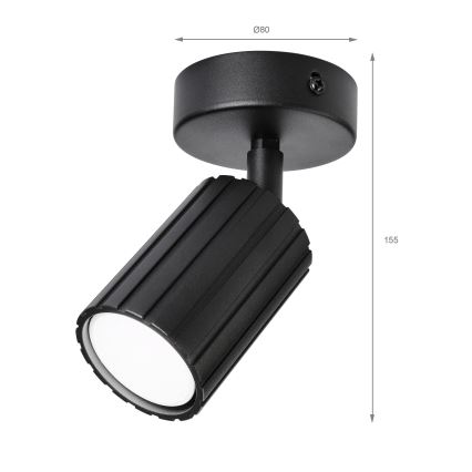 Brilagi - Bodové svietidlo CRISPINA 1xGU10/10W/230V čierna