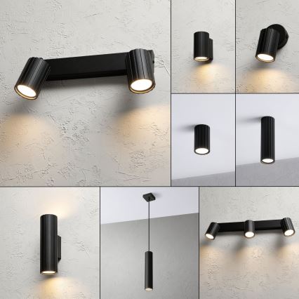 Brilagi - Bodové svietidlo CRISPINA 2xGU10/10W/230V čierna