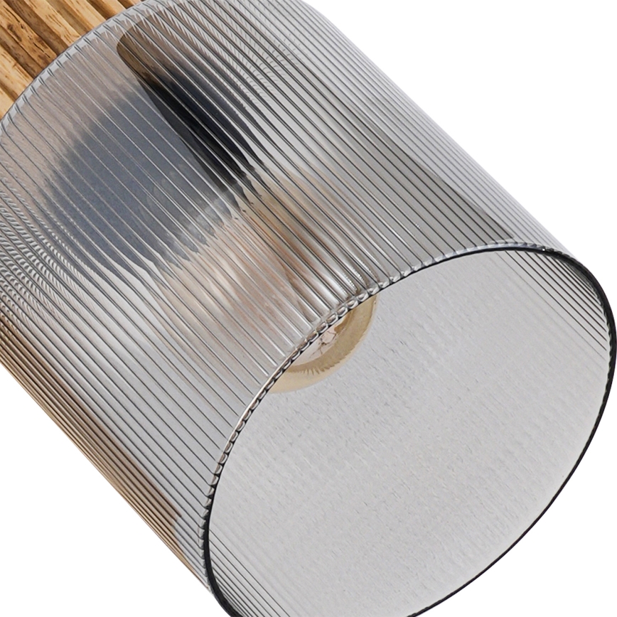 Brilagi - Bodové svietidlo HYGGE 2xE14/15W/230V drevo/dymové