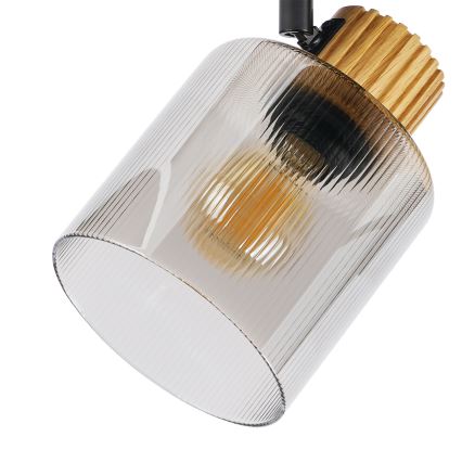 Brilagi - Bodové svietidlo HYGGE 3xE14/15W/230V čierna/dymová