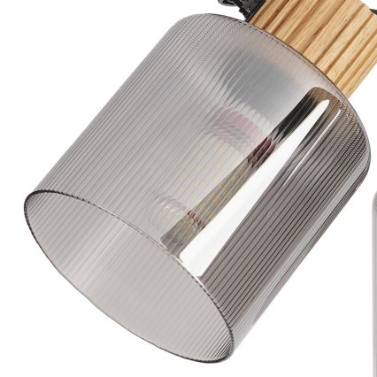 Brilagi - Bodové svietidlo HYGGE 3xE14/15W/230V kaučukovník/dymová