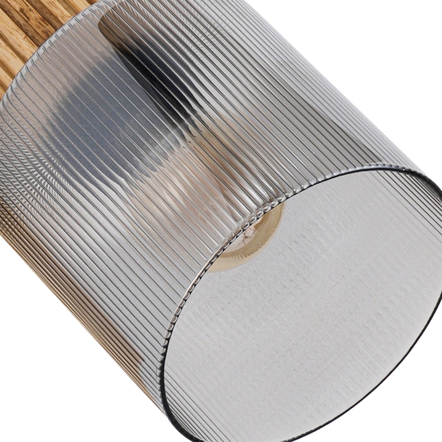 Brilagi - Bodové svietidlo HYGGE 3xE14/15W/230V kaučukovník/dymová