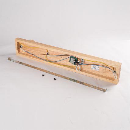 Brilagi - Bodové svietidlo HYGGE 4xE14/15W/230V drevo/dymové