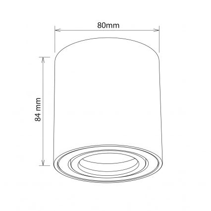 BRILAGI - Bodové svietidlo MIA 1xGU10/30W/230V 84x80 mm biela