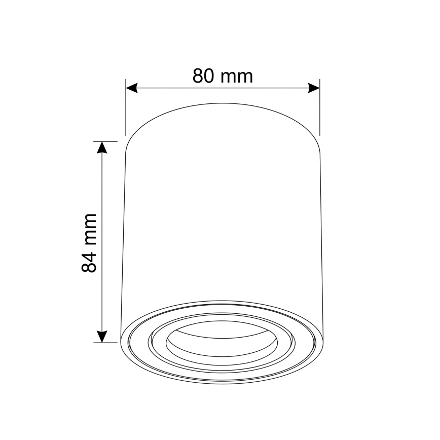 BRILAGI - Bodové svietidlo MIA 1xGU10/30W/230V 84x80 mm bordové