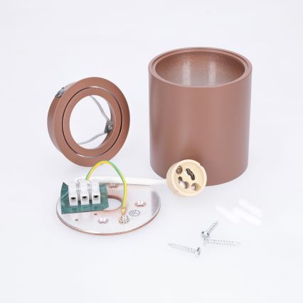 BRILAGI - Bodové svietidlo MIA 1xGU10/30W/230V 84x80 mm hnedá