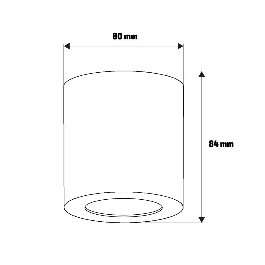 Brilagi - Bodové svietidlo MIA 1xGU10/30W/230V 84x80 mm strieborné IP54