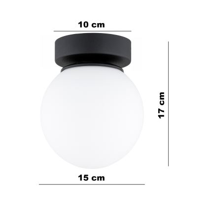 Brilagi - Bodové svietidlo MILO 1xE27/60W/230V čierna