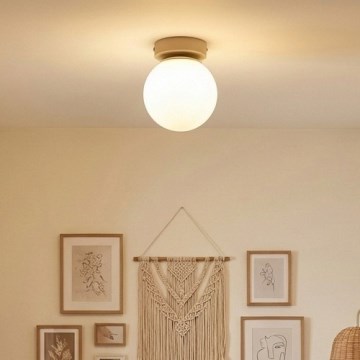 Brilagi - Bodové svietidlo MILO ECRU 1xE27/60W/230V béžová/zlatá