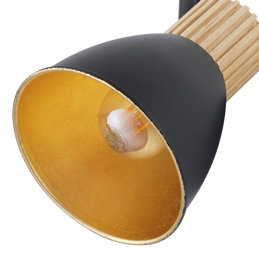 Brilagi - Bodové svietidlo ODENSE 2xE14/10W/230V drevo/čierna