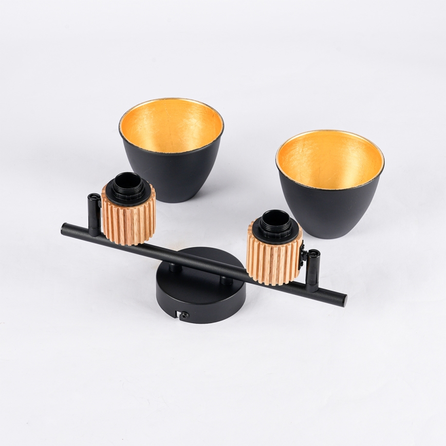 Brilagi - Bodové svietidlo ODENSE 2xE14/10W/230V kaučukovník/čierne