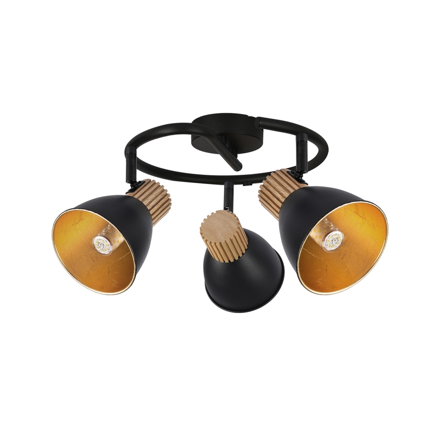 Brilagi - Bodové svietidlo ODENSE 3xE14/10W/230V kaučukovník/čierna