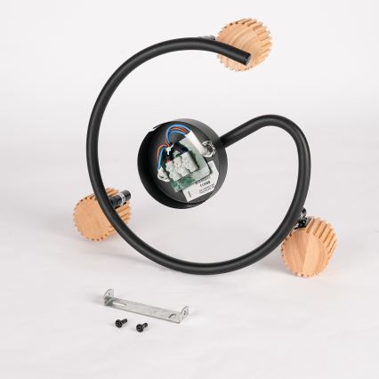 Brilagi - Bodové svietidlo ODENSE 3xE14/10W/230V kaučukovník/čierna