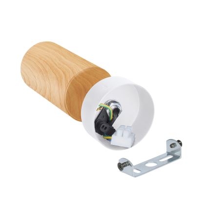 Brilagi - Bodové svietidlo SELE 1xGU10/30W/230V biela/dekor duba