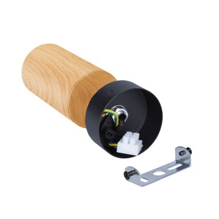 Brilagi - Bodové svietidlo SELE 1xGU10/30W/230V čierna/dekor duba