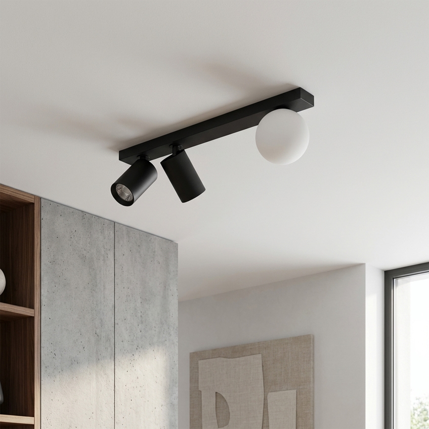 Brilagi - Bodové svietidlo SELE BALL 2xGU10/30W/230V + 1xG9/10W čierna