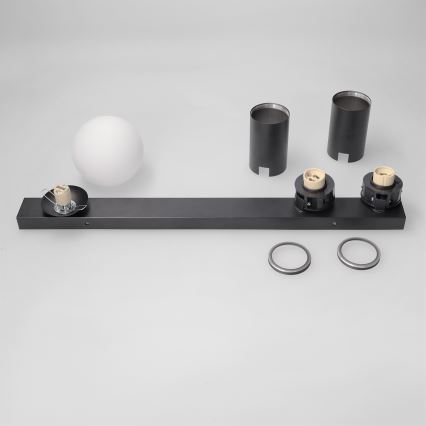 Brilagi - Bodové svietidlo SELE BALL 2xGU10/30W/230V + 1xG9/10W čierna
