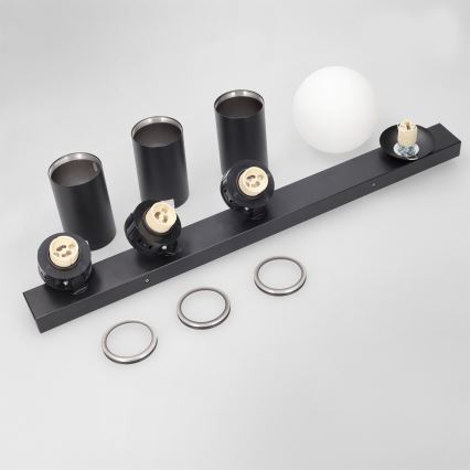 Brilagi - Bodové svietidlo SELE BALL 3xGU10/30W/230V + 1xG9/10W čierna