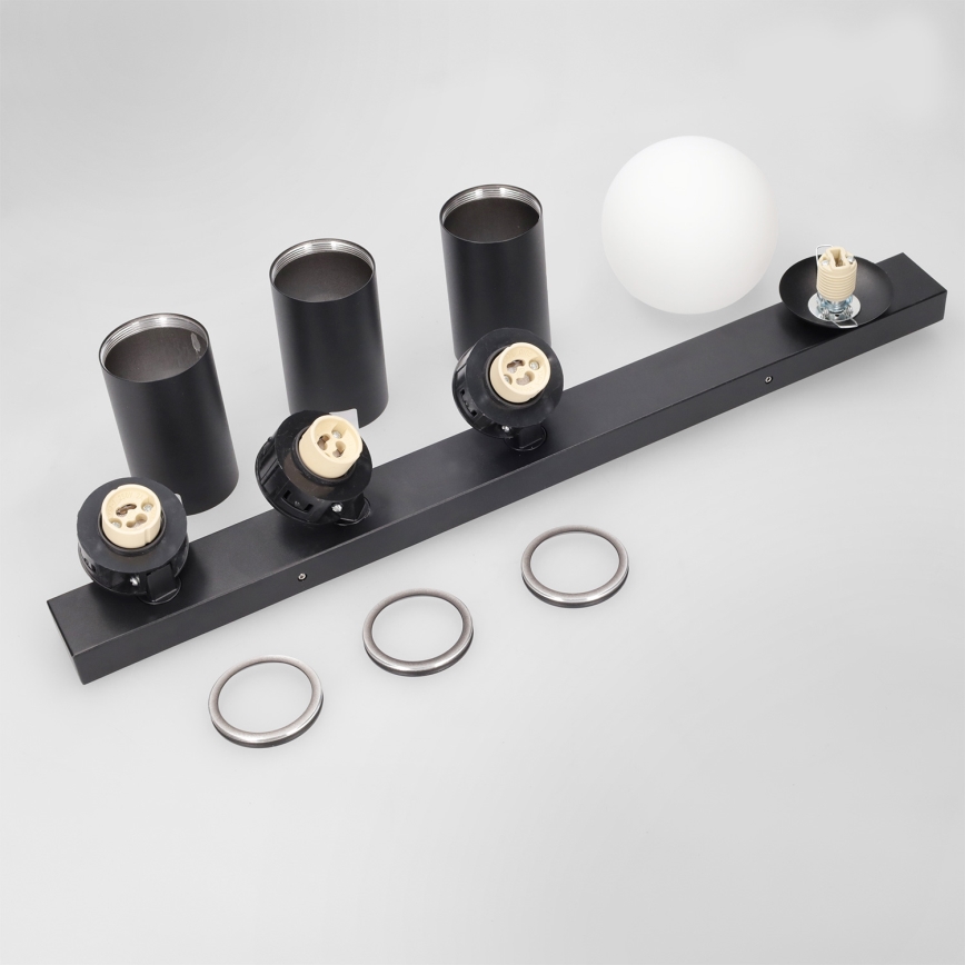 Brilagi - Bodové svietidlo SELE BALL 3xGU10/30W/230V + 1xG9/10W čierna