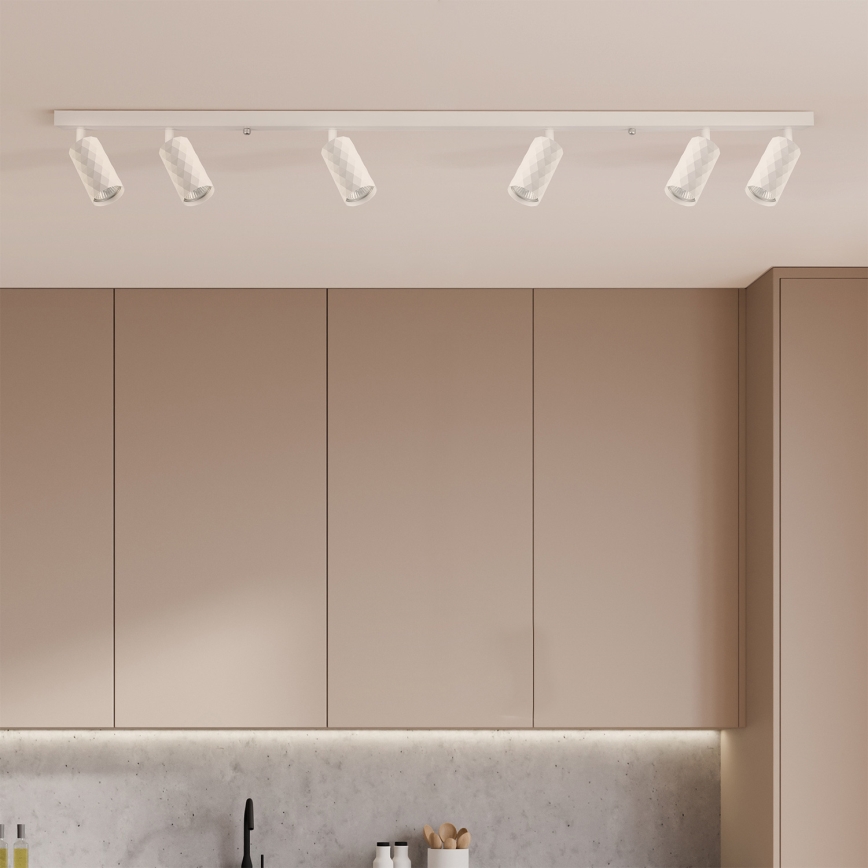 Brilagi - Bodové svietidlo SELE DIAMANT 6xGU10/30W/230V biele