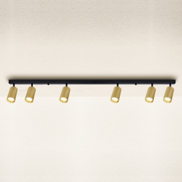 Brilagi - Bodové svietidlo SELE GOLDEN 6xGU10/30W/230V čierna/zlatá