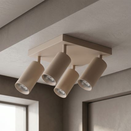 Brilagi - Bodové svietidlo SELE SQUARE 4xGU10/30W/230V béžová