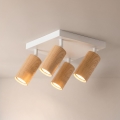 Brilagi - Bodové svietidlo SELE SQUARE 4xGU10/30W/230V biela/dubový dekor