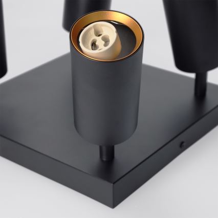 Brilagi - Bodové svietidlo SELE SQUARE 4xGU10/30W/230V čierna/zlatá