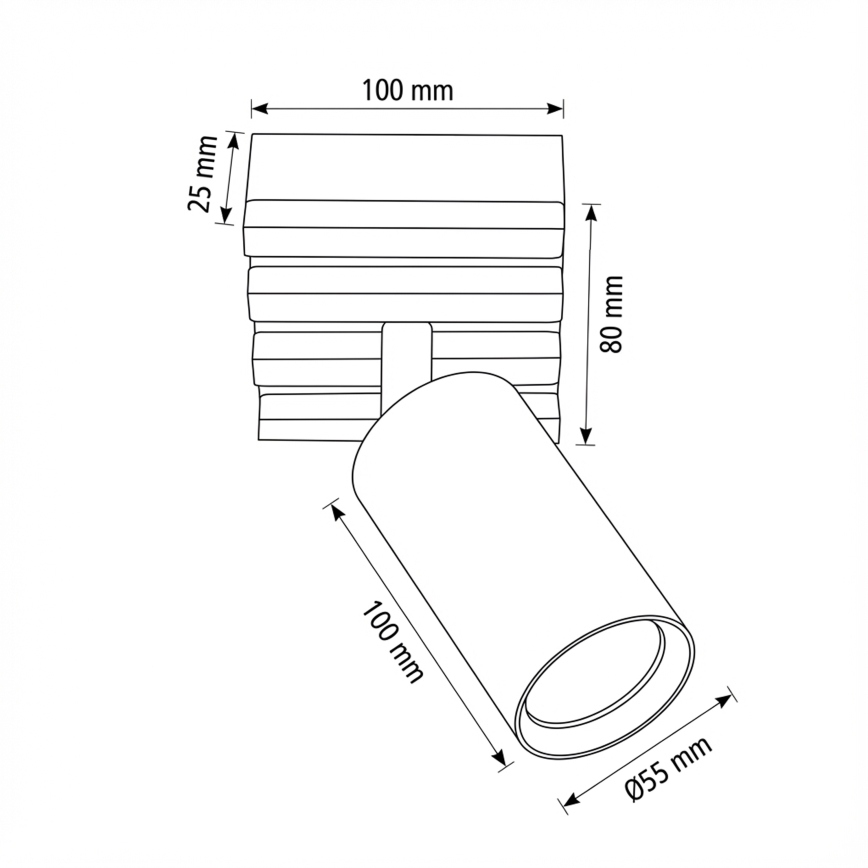 Brilagi - Bodové svietidlo SELE WOOD 1xGU10/30W/230V čierne/drevo
