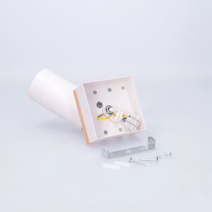 Brilagi - Bodové svietidlo SELE WOOD ACOUSTIC 1xGU10/30W/230V biela/drevo
