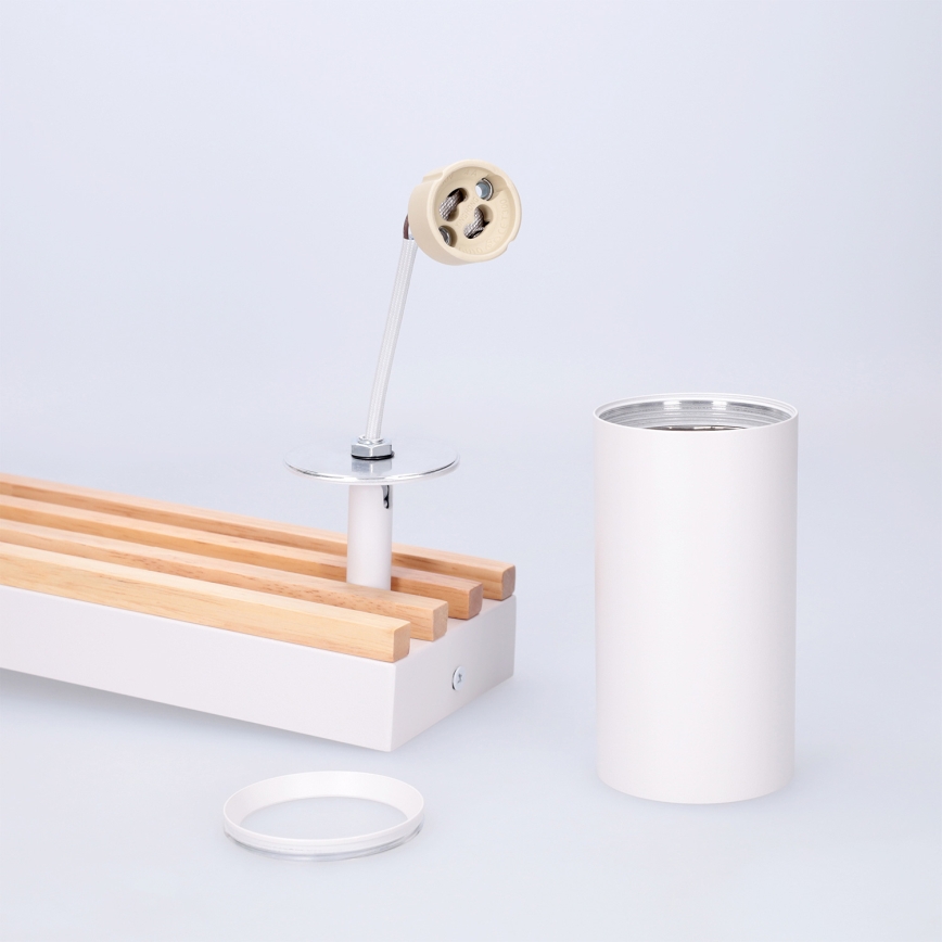 BRILAGI - Bodové svietidlo SELE WOOD ACOUSTIC 3xGU10/30W/230V biela/drevo